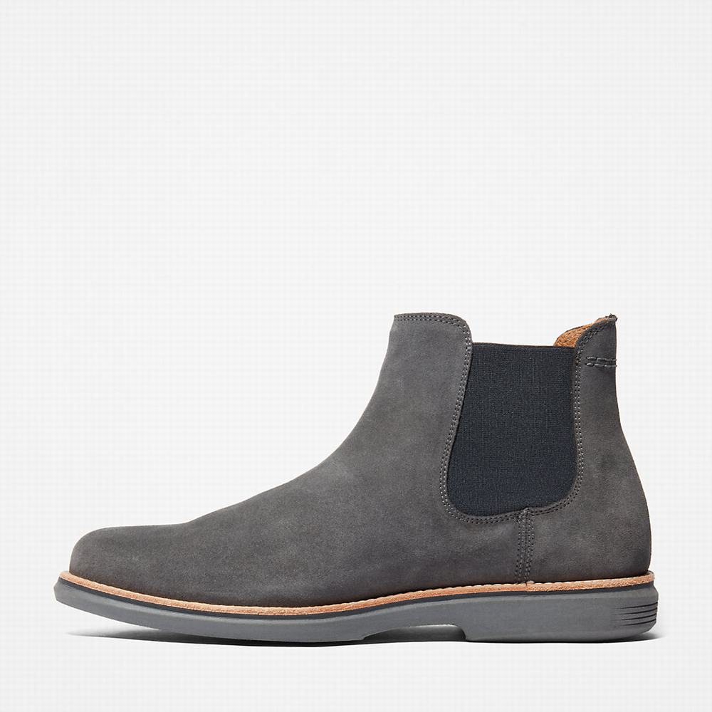 Timberland City Groove Chelsea Chelsea Bot Erkek Koyu Gri | TR-3709D