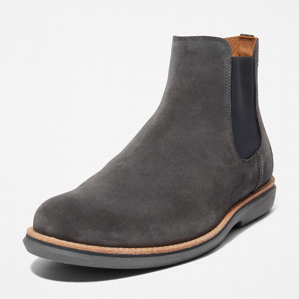 Timberland City Groove Chelsea Chelsea Bot Erkek Koyu Gri | TR-3709D