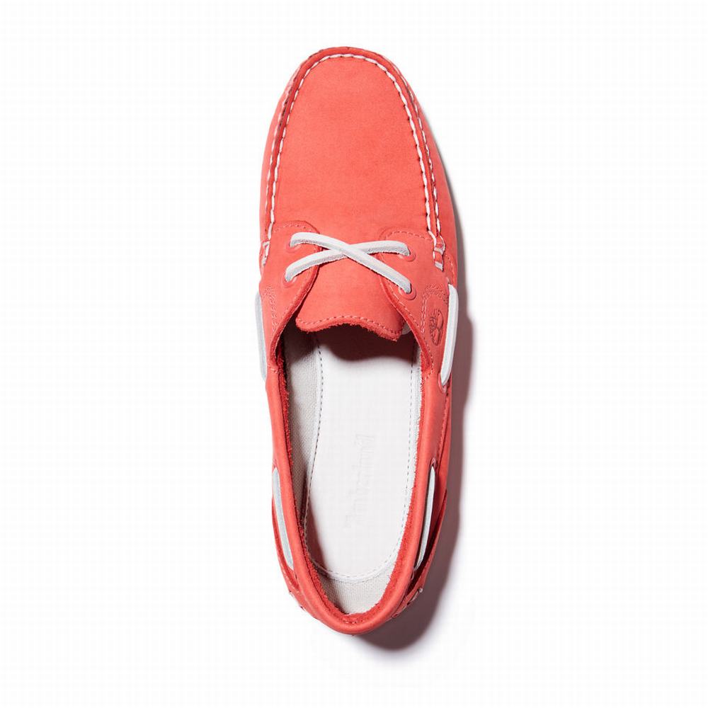Timberland Classic 2-Eye Tekne Ayakkabısı Kadın Kırmızı | TR-4063F