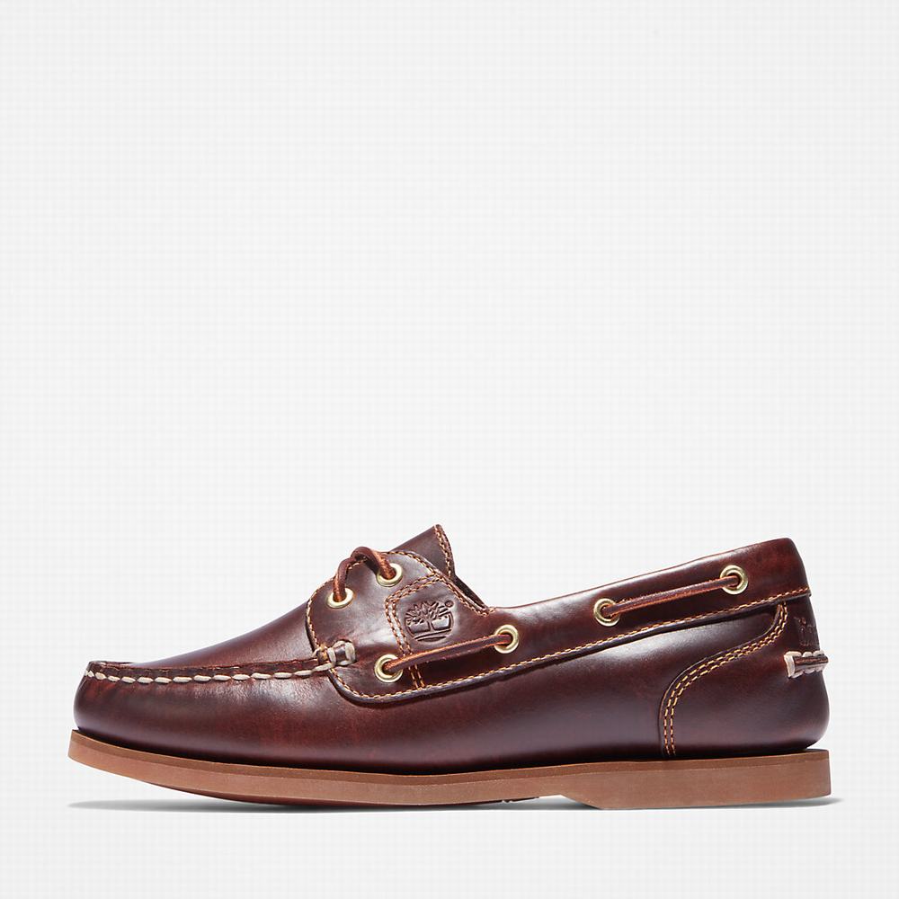 Timberland Classic 2-Eye Tekne Ayakkabısı Kadın Kahverengi | TR-4073D