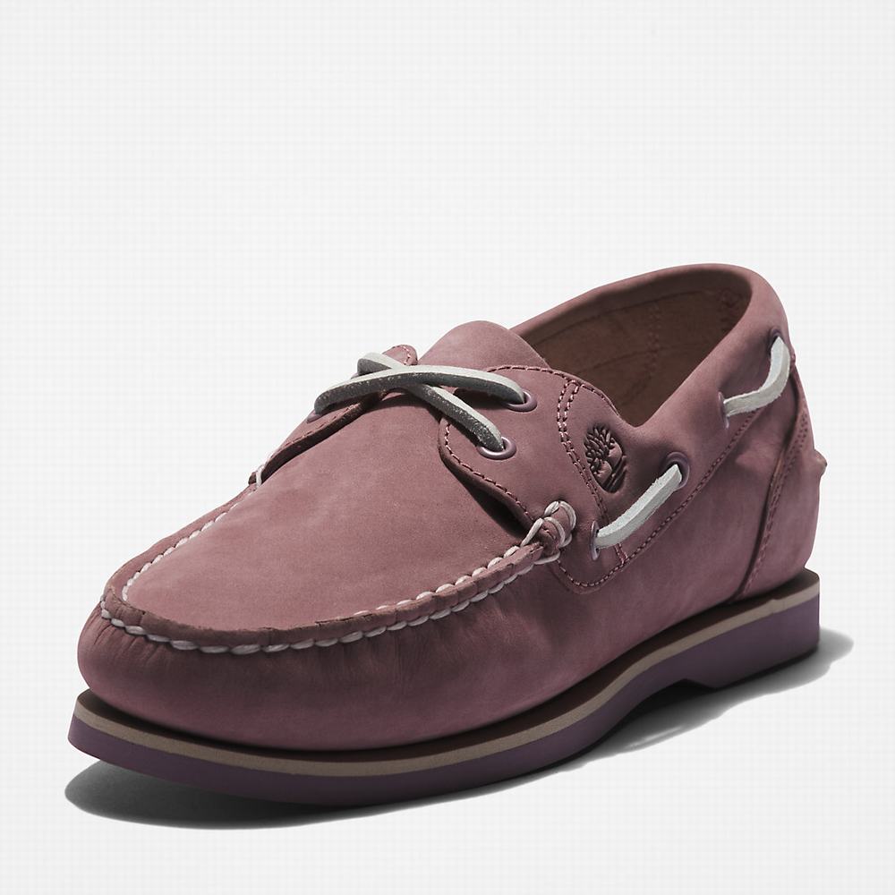 Timberland Classic 2-Eye Tekne Ayakkabısı Kadın Pembe | TR-6347G