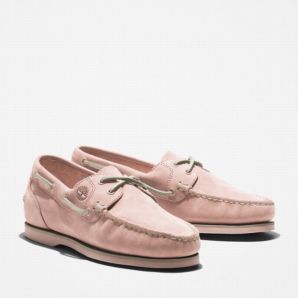 Timberland Classic 2-Eye Tekne Ayakkabısı Kadın Açık Pembe | TR-9384J