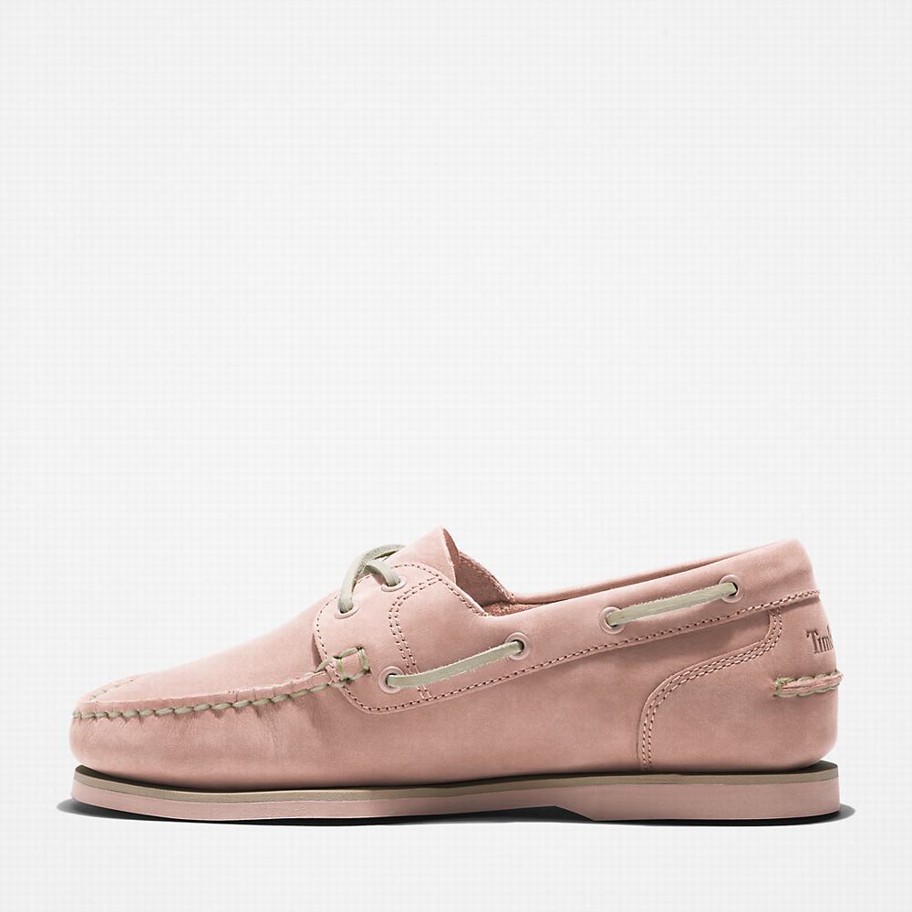 Timberland Classic 2-Eye Tekne Ayakkabısı Kadın Açık Pembe | TR-9384J