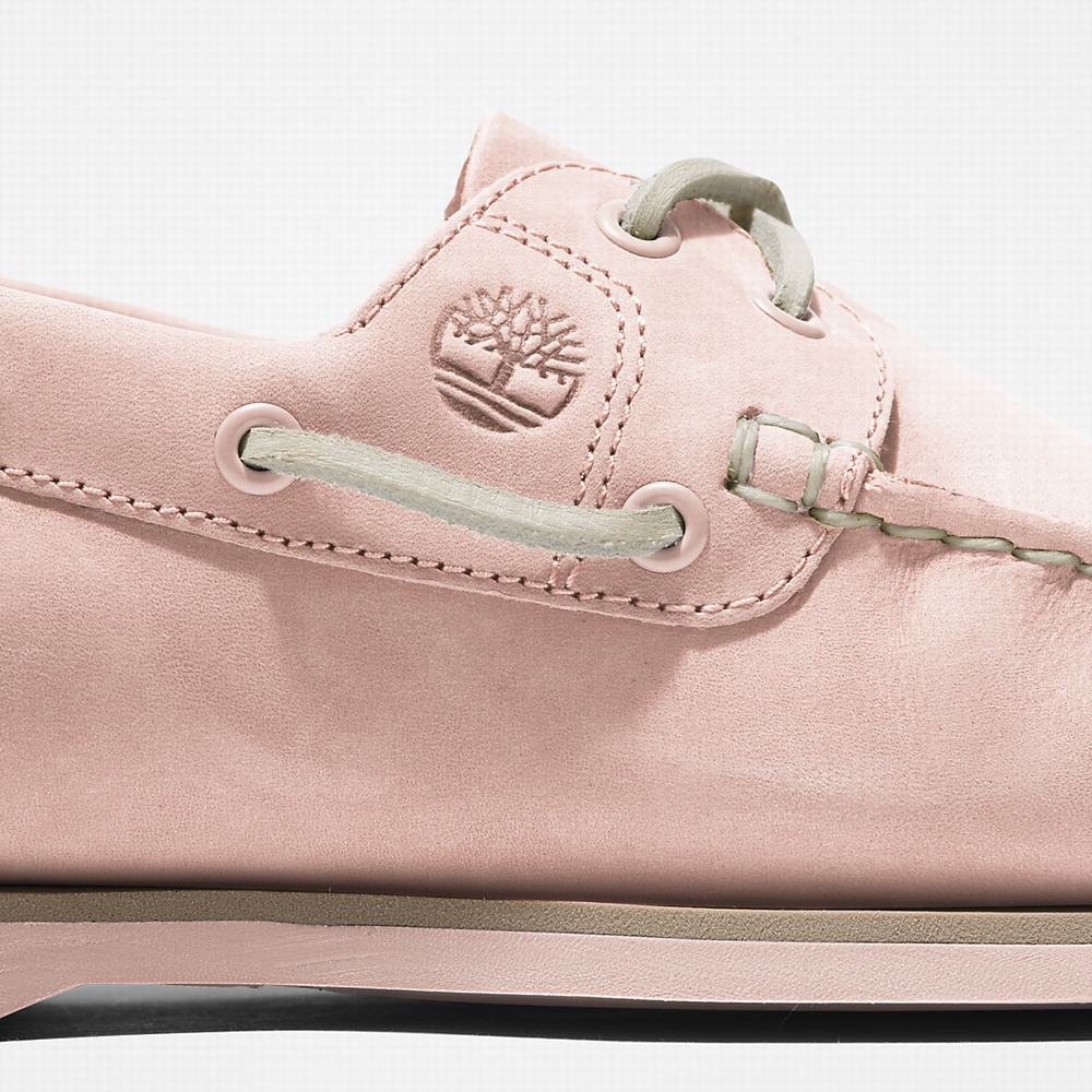 Timberland Classic 2-Eye Tekne Ayakkabısı Kadın Açık Pembe | TR-9384J