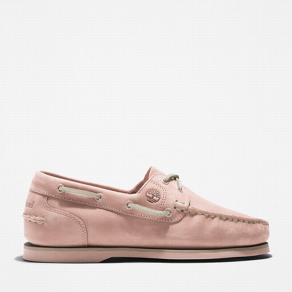 Timberland Classic 2-Eye Tekne Ayakkabısı Kadın Açık Pembe | TR-9384J