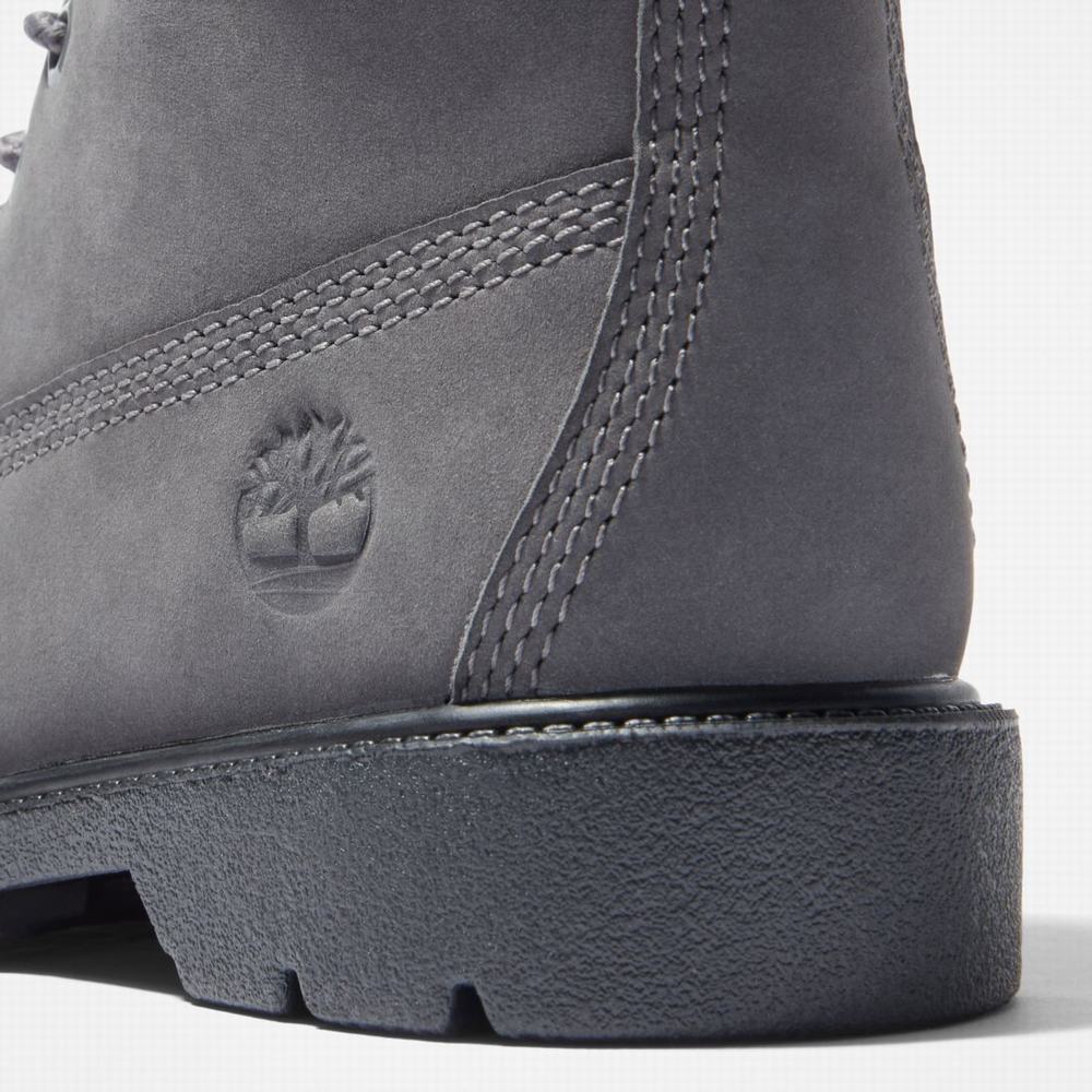 Timberland Classic 6-Inch Waterproof Bot Çocuk Koyu Gri | TR-3649T