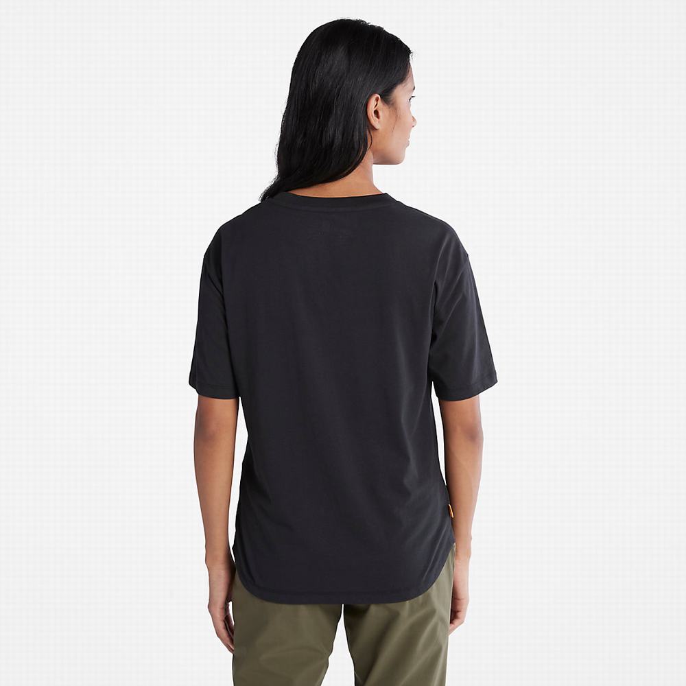 Timberland Classic Crew Tişört Kadın Siyah | TR-9542K