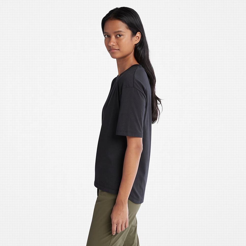 Timberland Classic Crew Tişört Kadın Siyah | TR-9542K