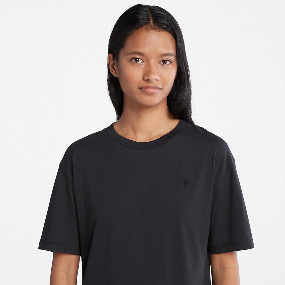 Timberland Classic Crew Tişört Kadın Siyah | TR-9542K