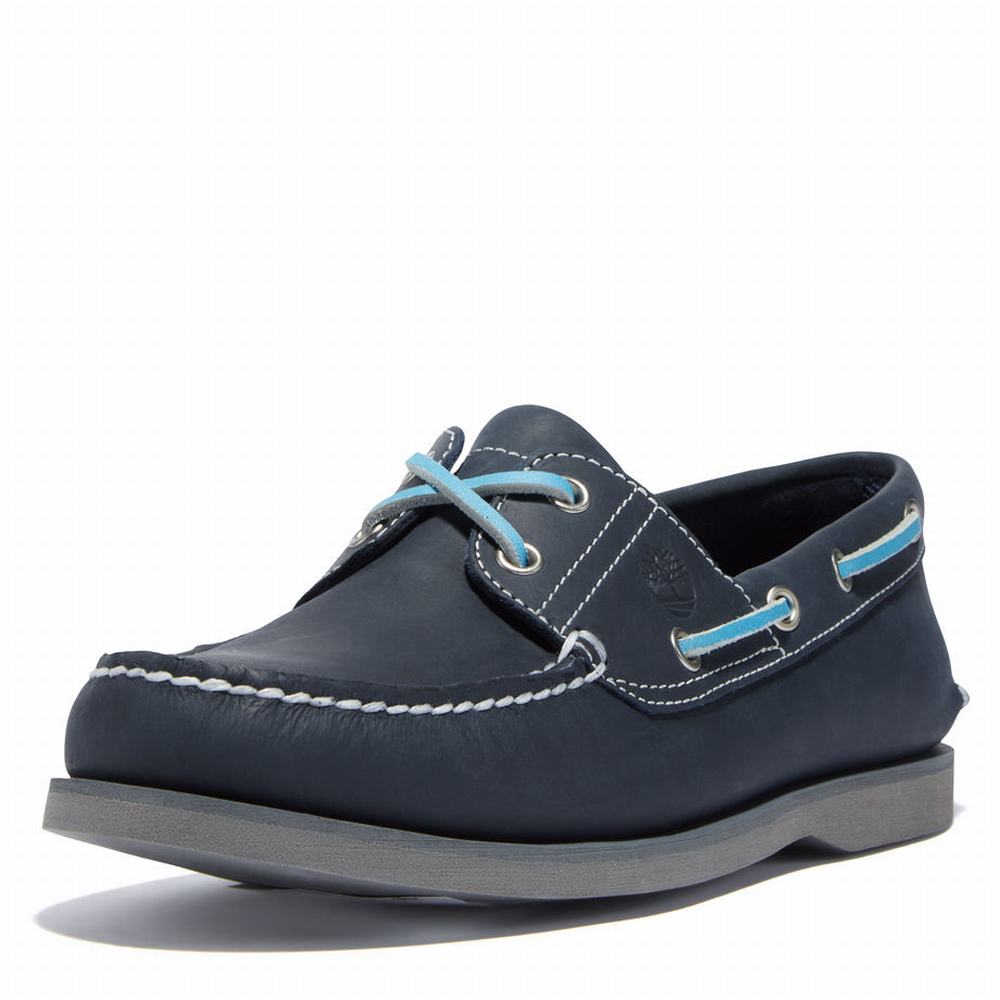 Timberland Classic Tekne Ayakkabısı Erkek Lacivert | TR-5427Y