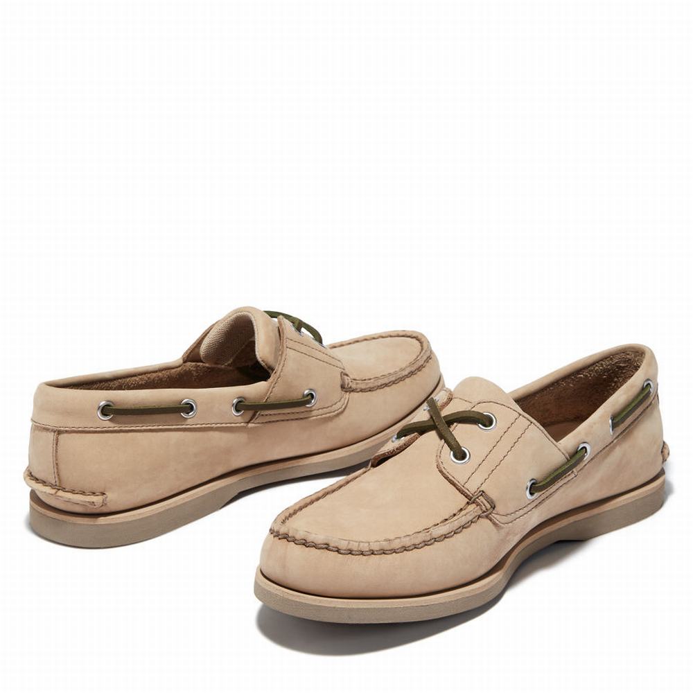 Timberland Classic Tekne Ayakkabısı Erkek Bej Rengi | TR-5610Q