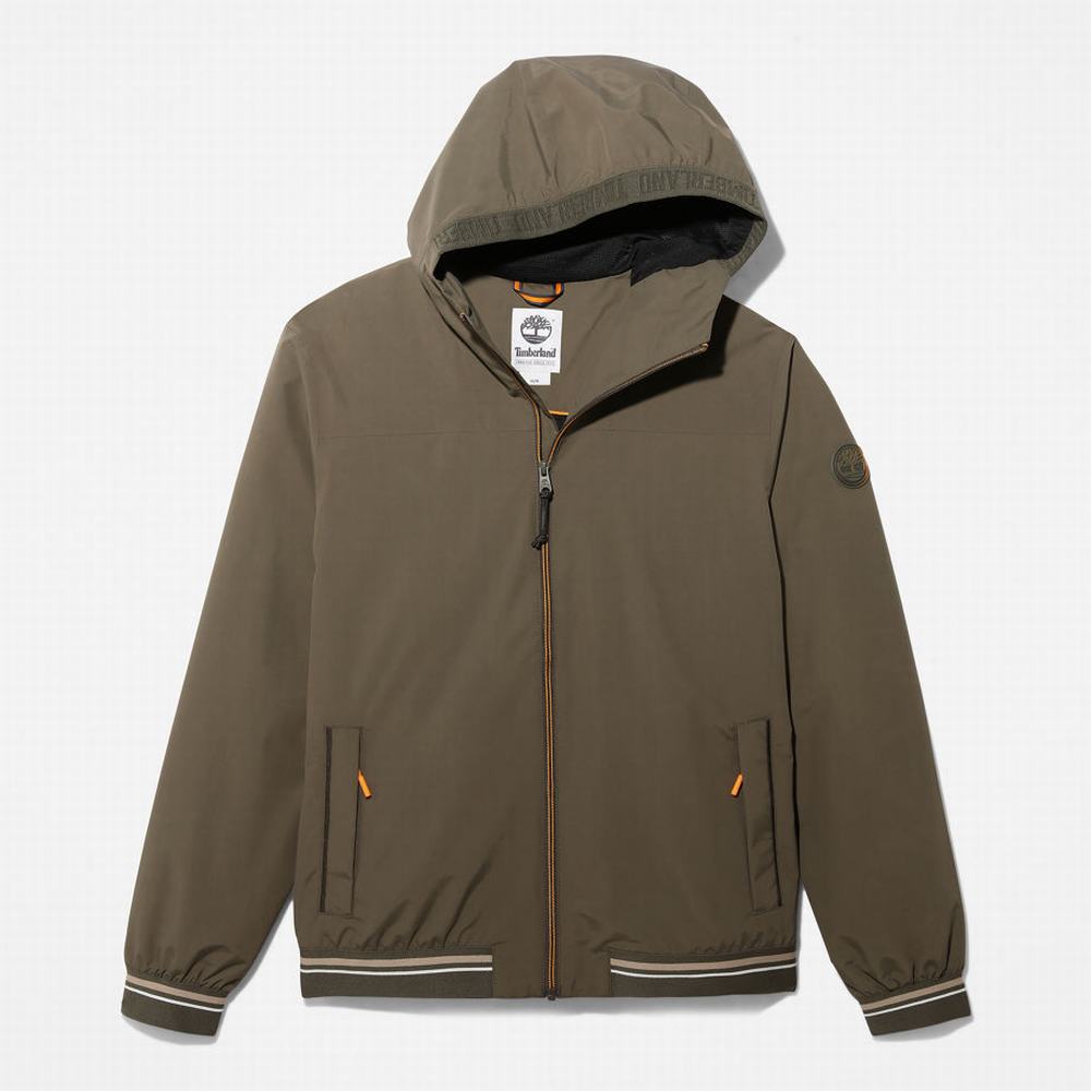 Timberland Coastal Cool Kukuletalı Bomber Ceket Erkek Koyu Yeşil | TR-6431B