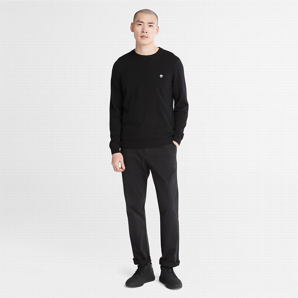 Timberland Cohas Brook Crewneck Kazak Erkek Siyah | TR-0431U