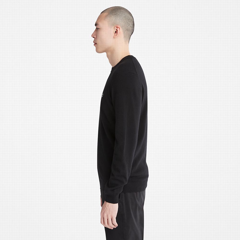 Timberland Cohas Brook Crewneck Kazak Erkek Siyah | TR-0431U