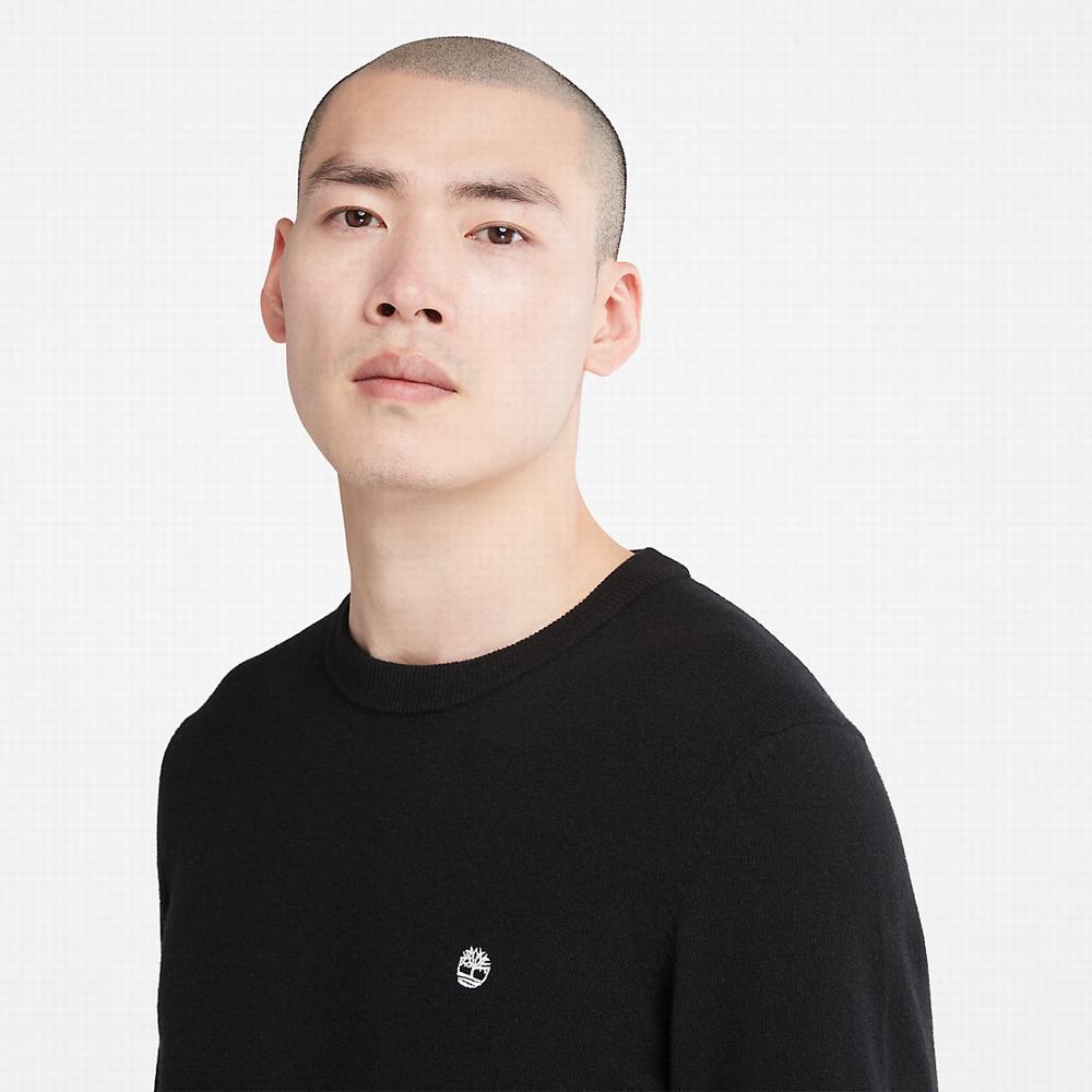 Timberland Cohas Brook Crewneck Kazak Erkek Siyah | TR-0431U