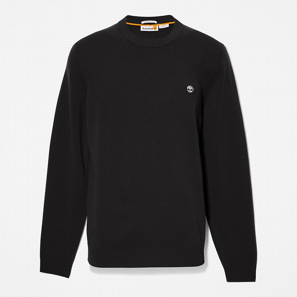 Timberland Cohas Brook Crewneck Kazak Erkek Siyah | TR-0431U