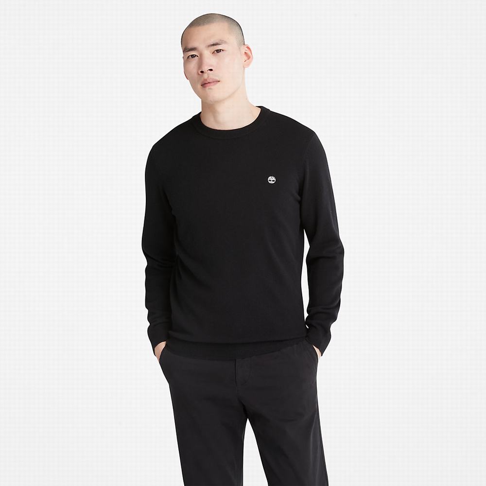 Timberland Cohas Brook Crewneck Kazak Erkek Siyah | TR-0431U