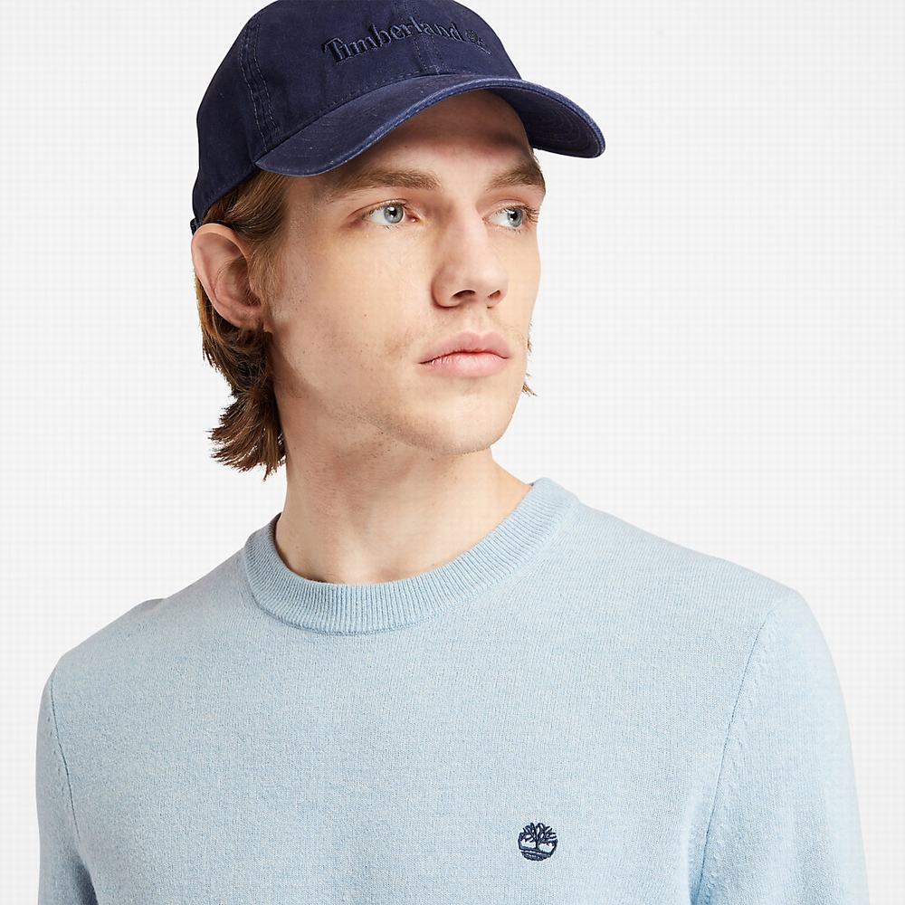 Timberland Cohas Brook Crewneck Kazak Erkek Açık Mavi | TR-1265B