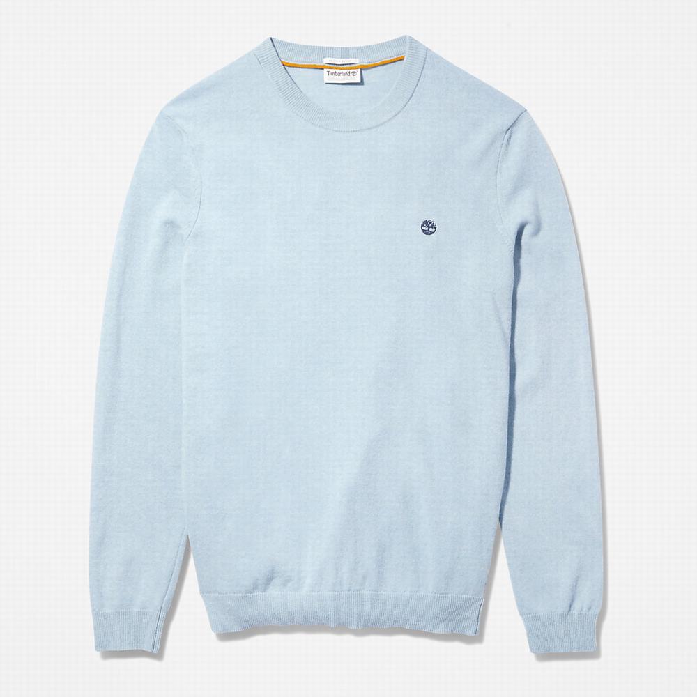 Timberland Cohas Brook Crewneck Kazak Erkek Açık Mavi | TR-1265B