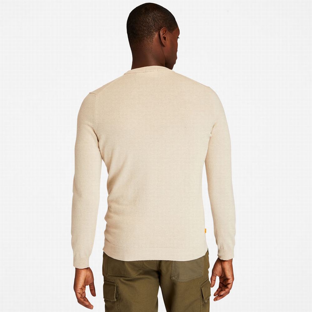 Timberland Cohas Brook Crewneck Kazak Erkek Beyaz | TR-2103R