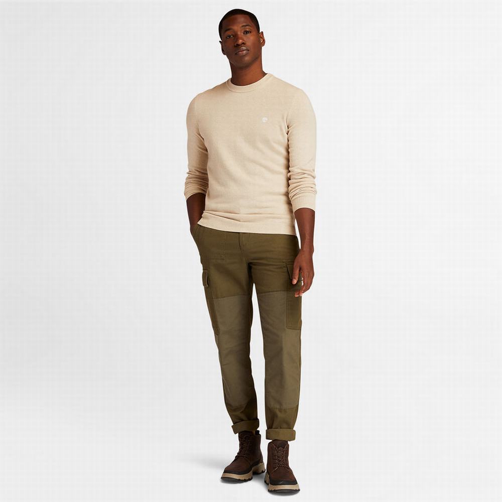 Timberland Cohas Brook Crewneck Kazak Erkek Beyaz | TR-2103R