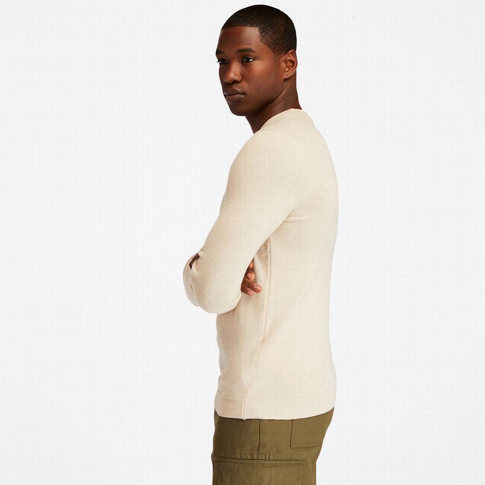 Timberland Cohas Brook Crewneck Kazak Erkek Beyaz | TR-2103R