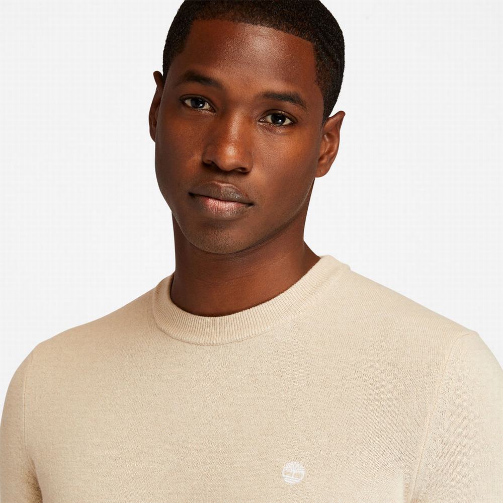 Timberland Cohas Brook Crewneck Kazak Erkek Beyaz | TR-2103R