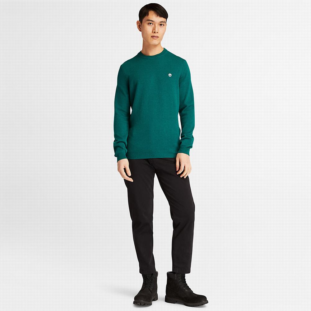 Timberland Cohas Brook Crewneck Kazak Erkek Yeşil | TR-2430V