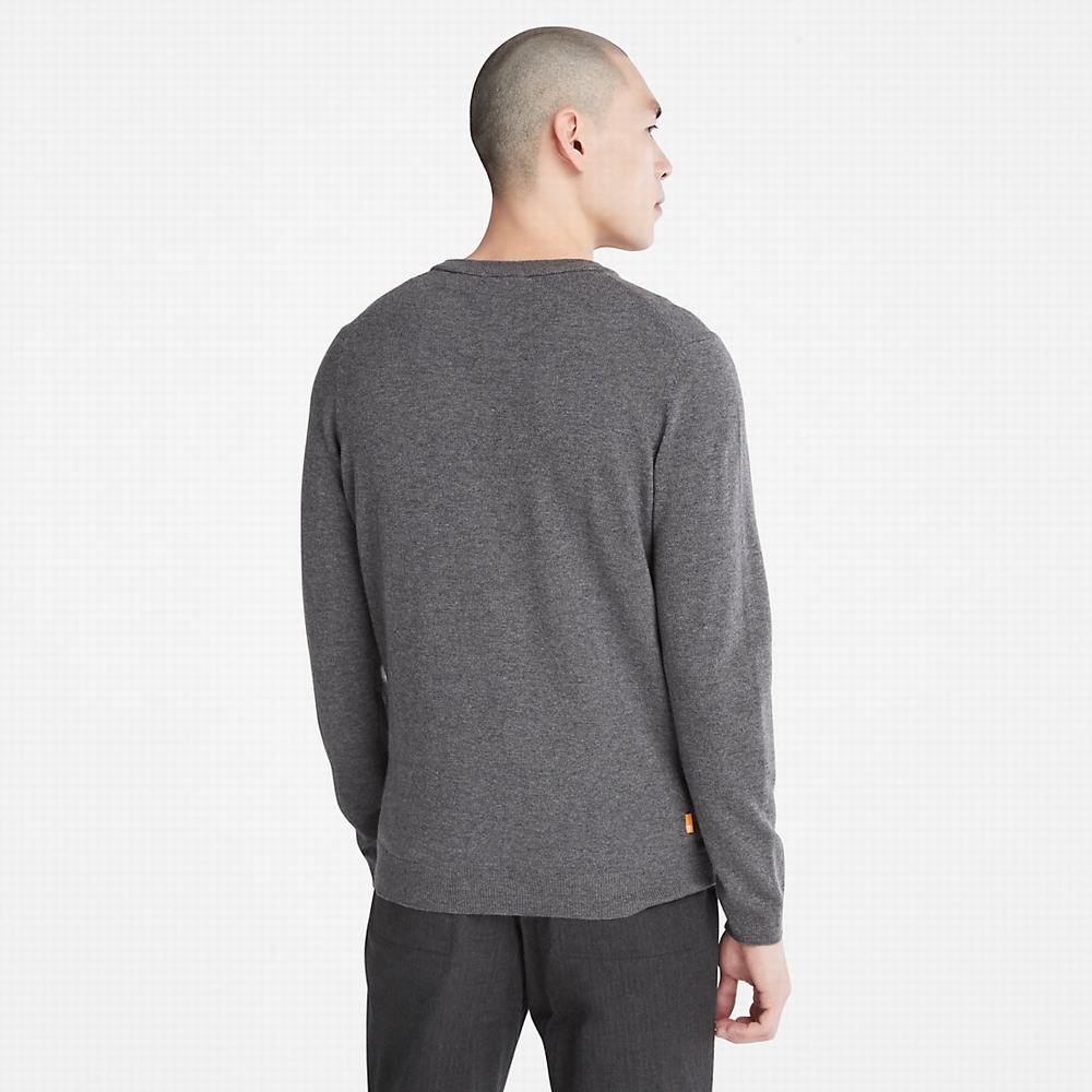 Timberland Cohas Brook Crewneck Kazak Erkek Koyu Gri | TR-4307Y