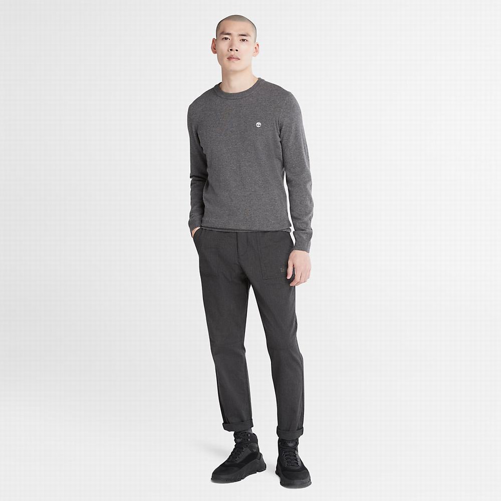 Timberland Cohas Brook Crewneck Kazak Erkek Koyu Gri | TR-4307Y