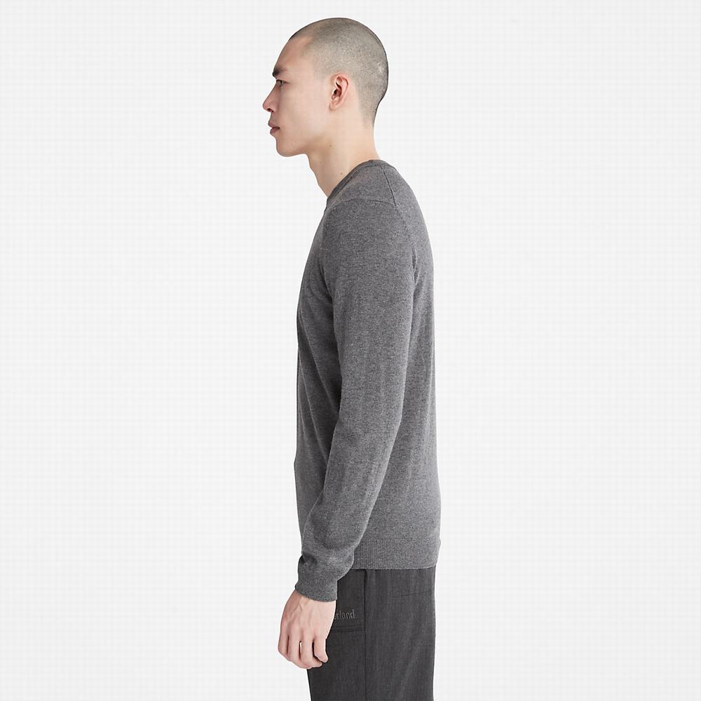 Timberland Cohas Brook Crewneck Kazak Erkek Koyu Gri | TR-4307Y