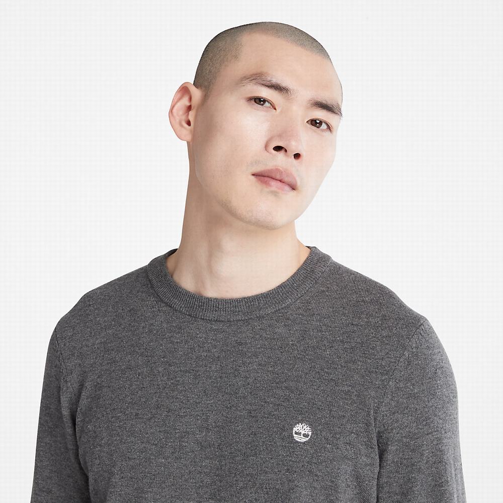 Timberland Cohas Brook Crewneck Kazak Erkek Koyu Gri | TR-4307Y
