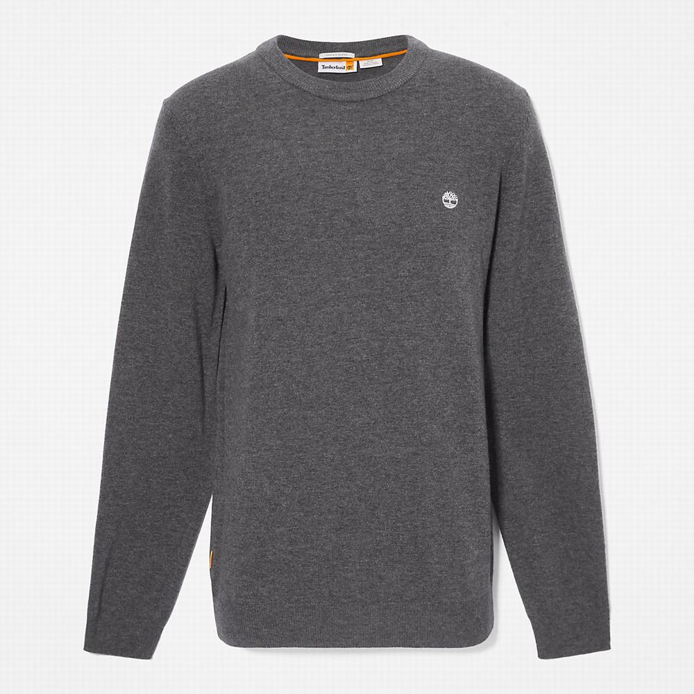 Timberland Cohas Brook Crewneck Kazak Erkek Koyu Gri | TR-4307Y