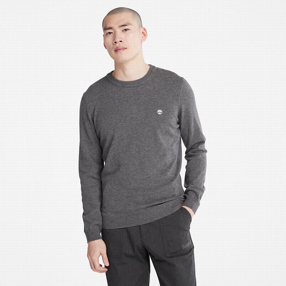 Timberland Cohas Brook Crewneck Kazak Erkek Koyu Gri | TR-4307Y