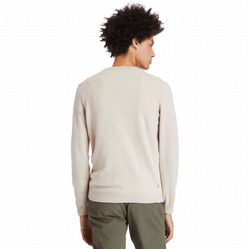 Timberland Cohas Brook Crewneck Kazak Erkek Bej Rengi | TR-5709N
