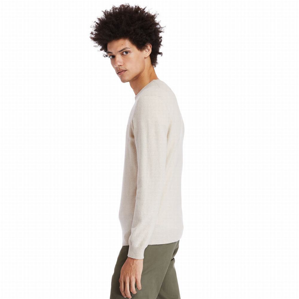 Timberland Cohas Brook Crewneck Kazak Erkek Bej Rengi | TR-5709N
