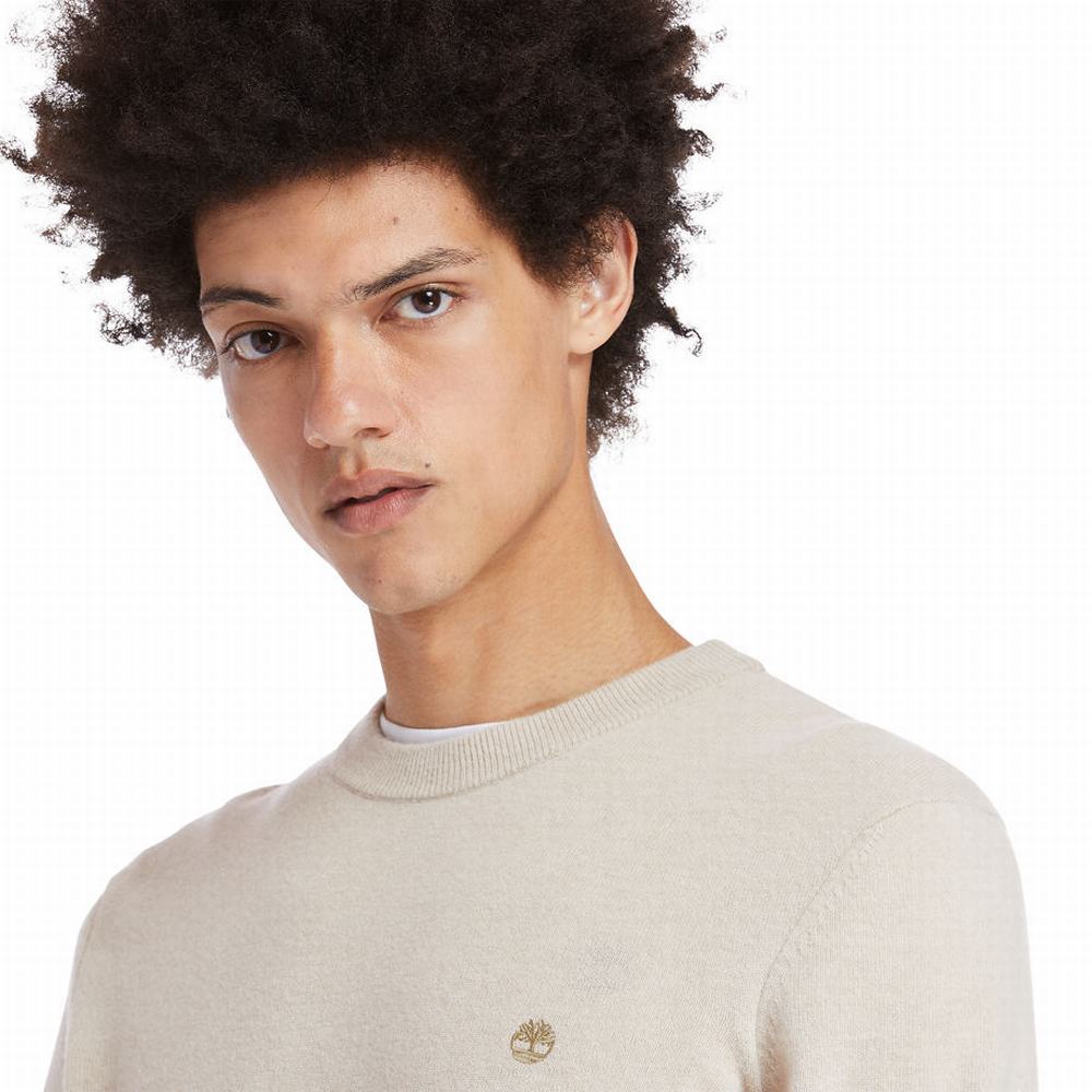 Timberland Cohas Brook Crewneck Kazak Erkek Bej Rengi | TR-5709N