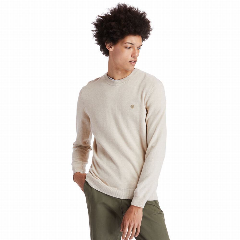 Timberland Cohas Brook Crewneck Kazak Erkek Bej Rengi | TR-5709N