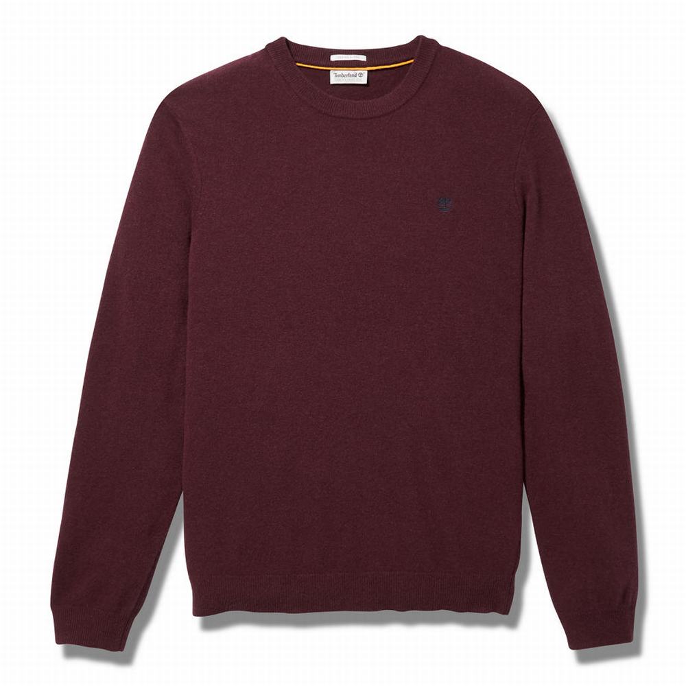 Timberland Cohas Brook Crewneck Kazak Erkek Bordo | TR-6247M