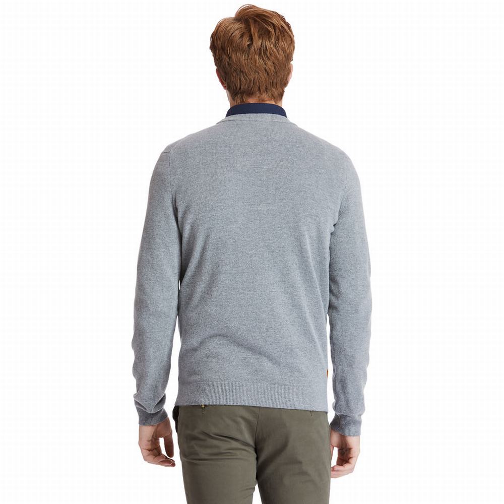 Timberland Cohas Brook Crewneck Kazak Erkek Gri | TR-6598W