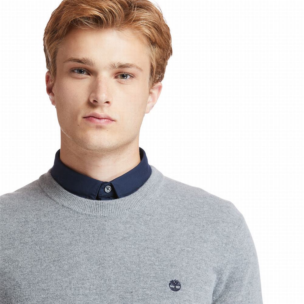 Timberland Cohas Brook Crewneck Kazak Erkek Gri | TR-6598W