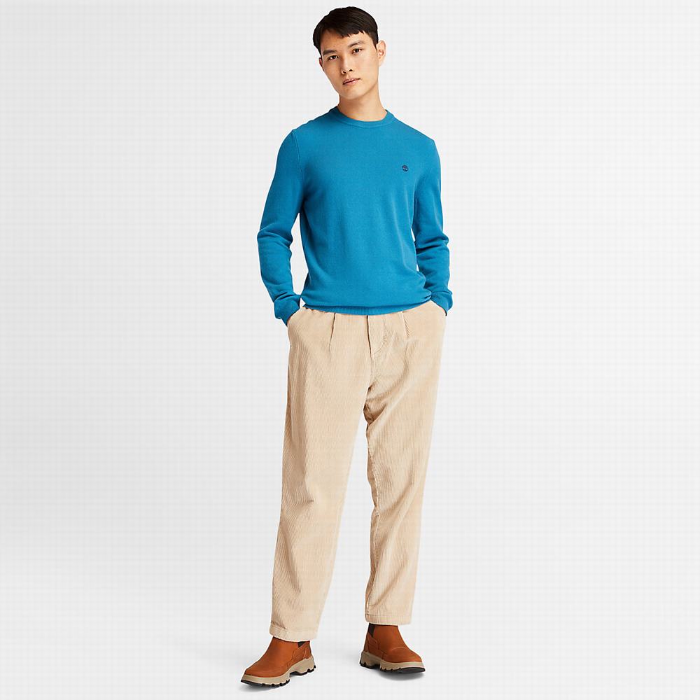 Timberland Cohas Brook Crewneck Kazak Erkek Mavi | TR-7058R