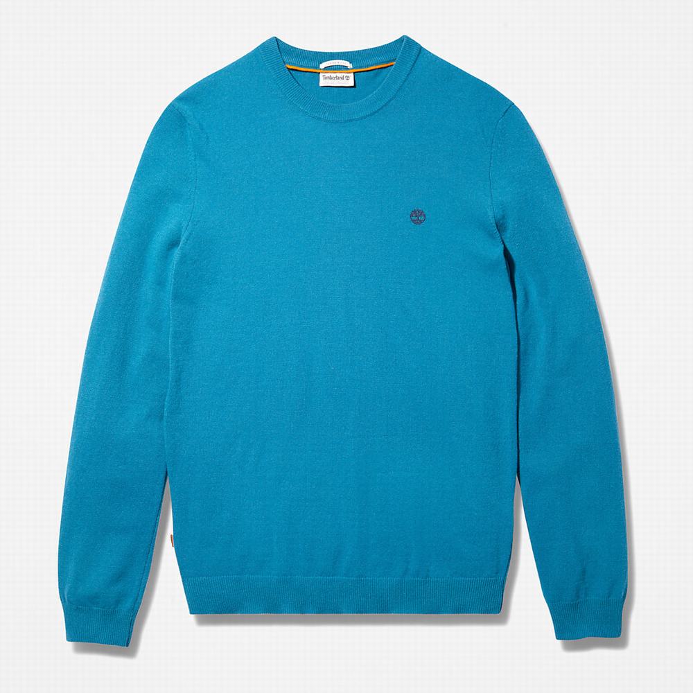 Timberland Cohas Brook Crewneck Kazak Erkek Mavi | TR-7058R