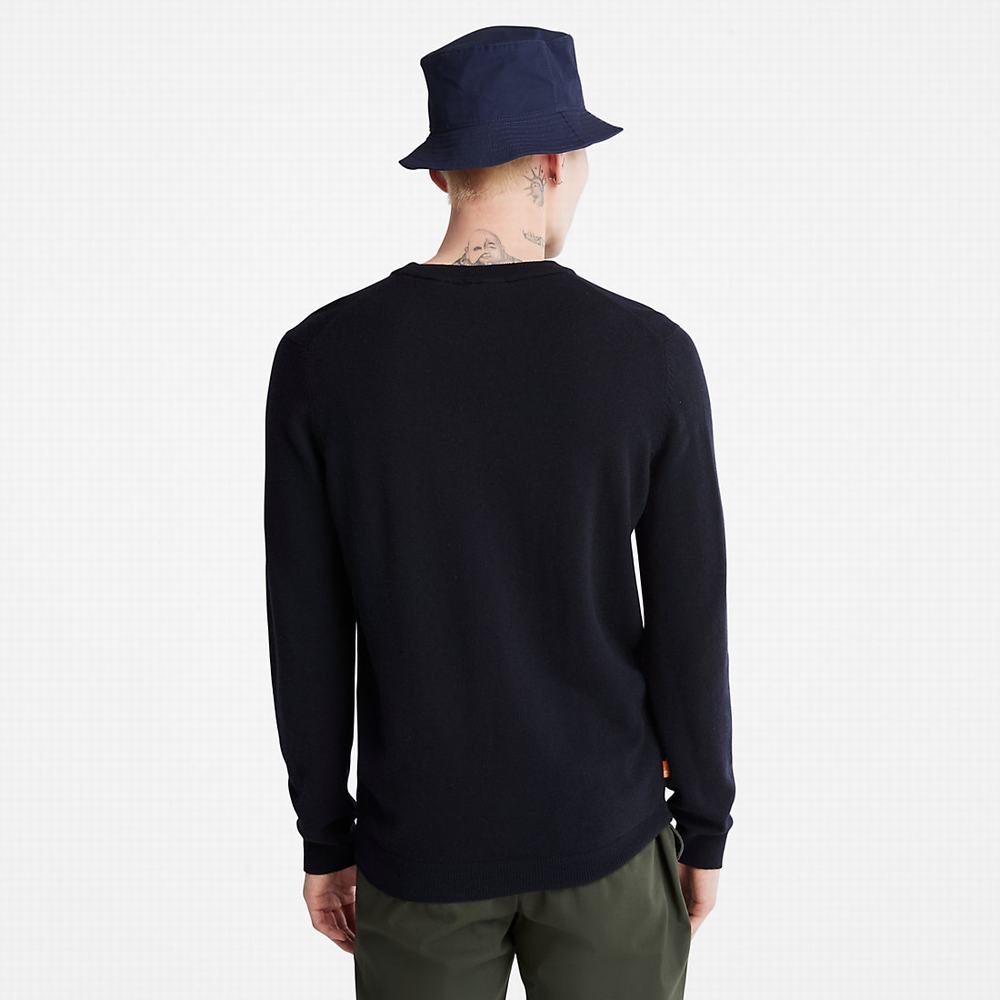 Timberland Cohas Brook Crewneck Kazak Erkek Lacivert | TR-7856P