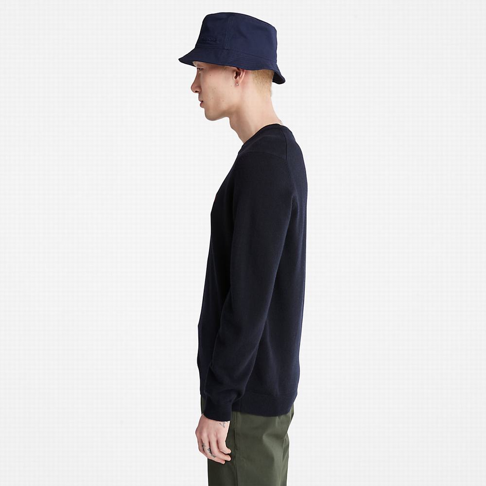 Timberland Cohas Brook Crewneck Kazak Erkek Lacivert | TR-7856P