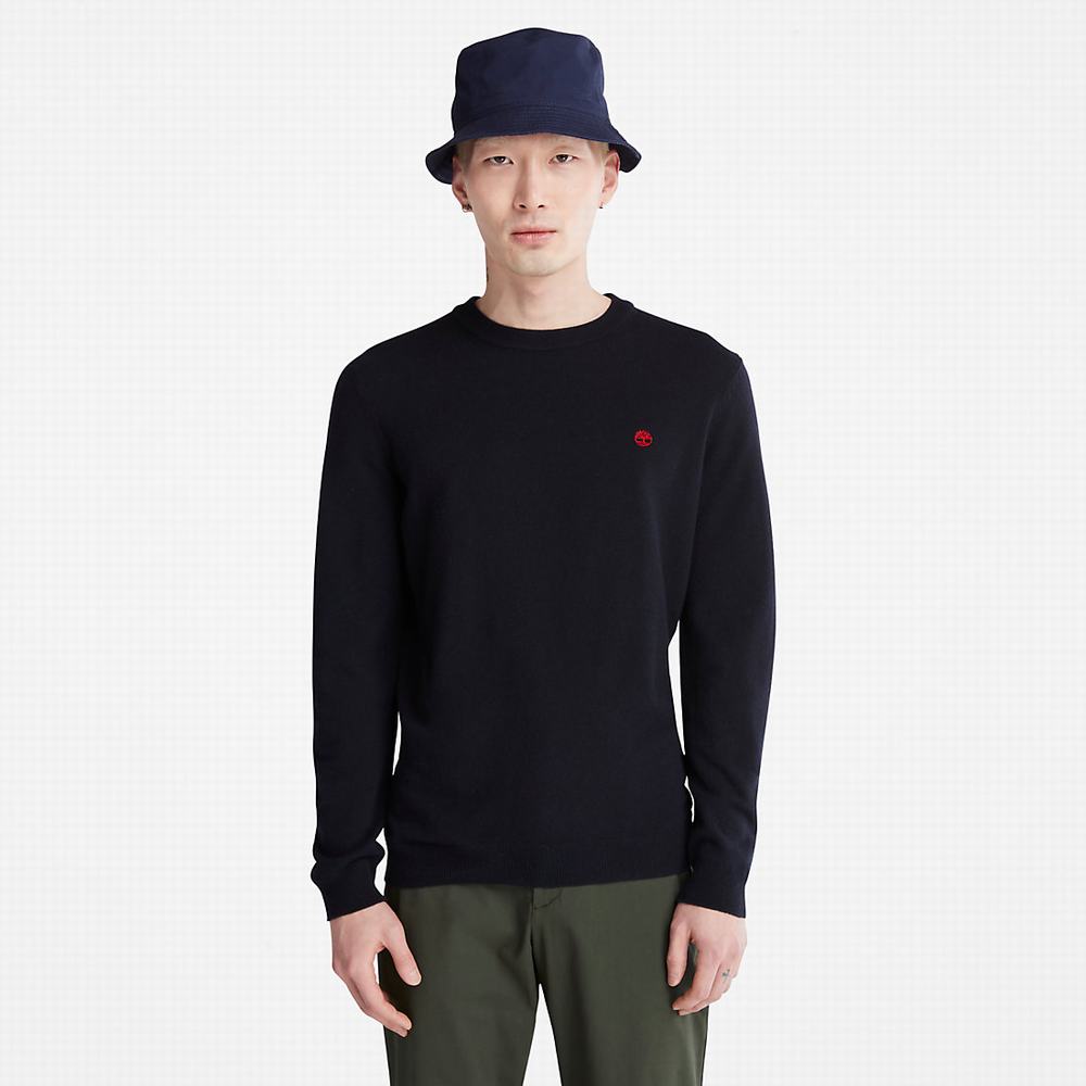 Timberland Cohas Brook Crewneck Kazak Erkek Lacivert | TR-7856P