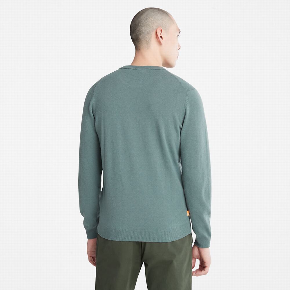 Timberland Cohas Brook Merino Süveter Erkek Yeşil | TR-2194E