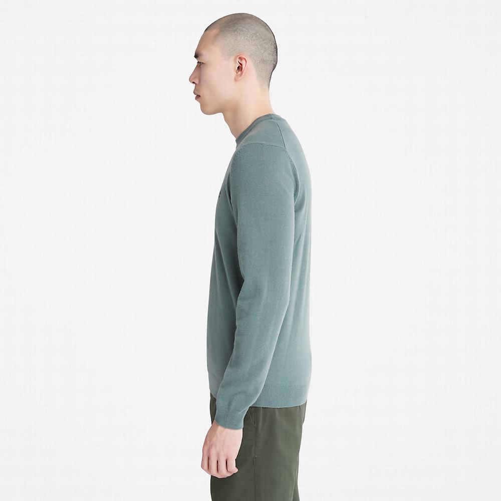 Timberland Cohas Brook Merino Süveter Erkek Yeşil | TR-2194E