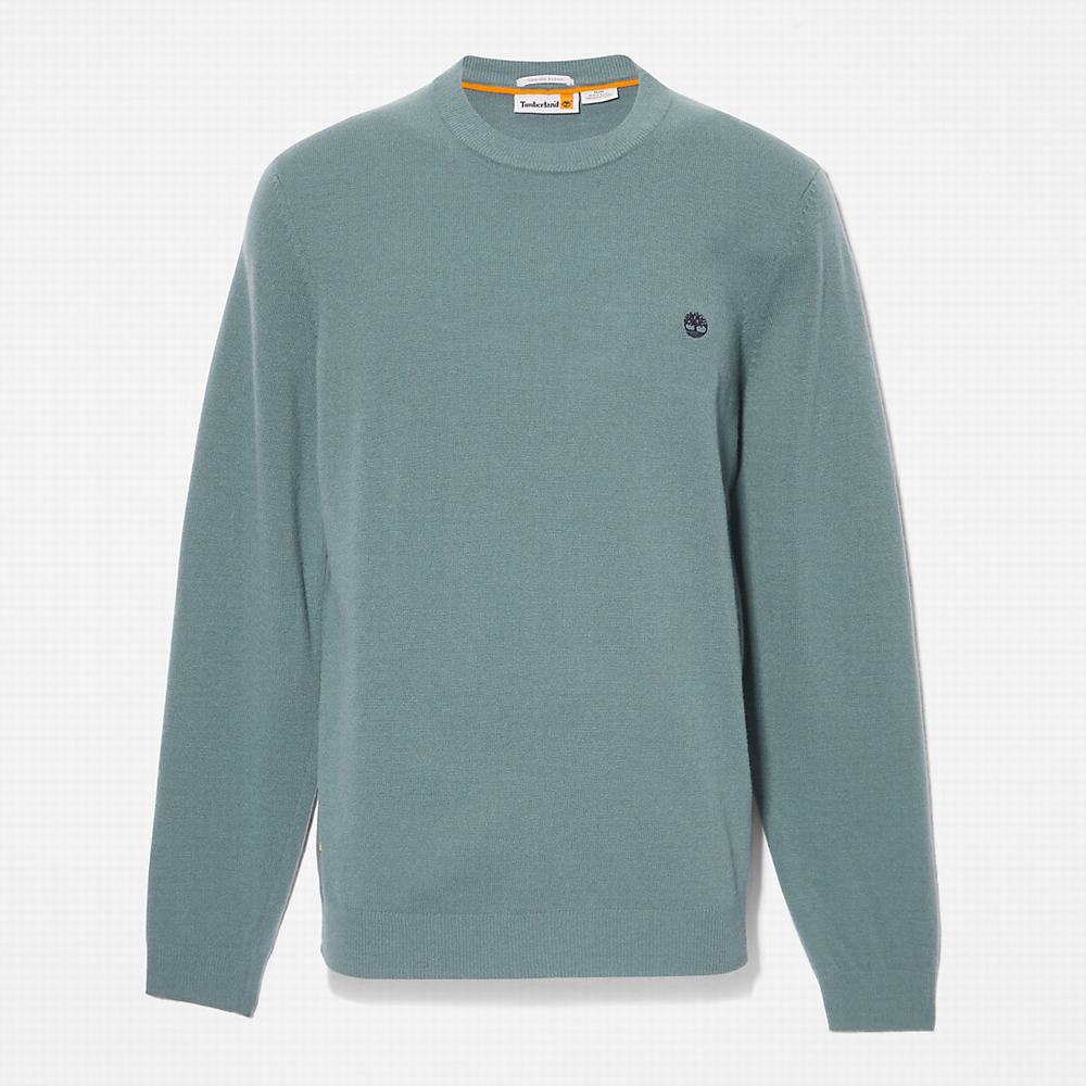 Timberland Cohas Brook Merino Süveter Erkek Yeşil | TR-2194E
