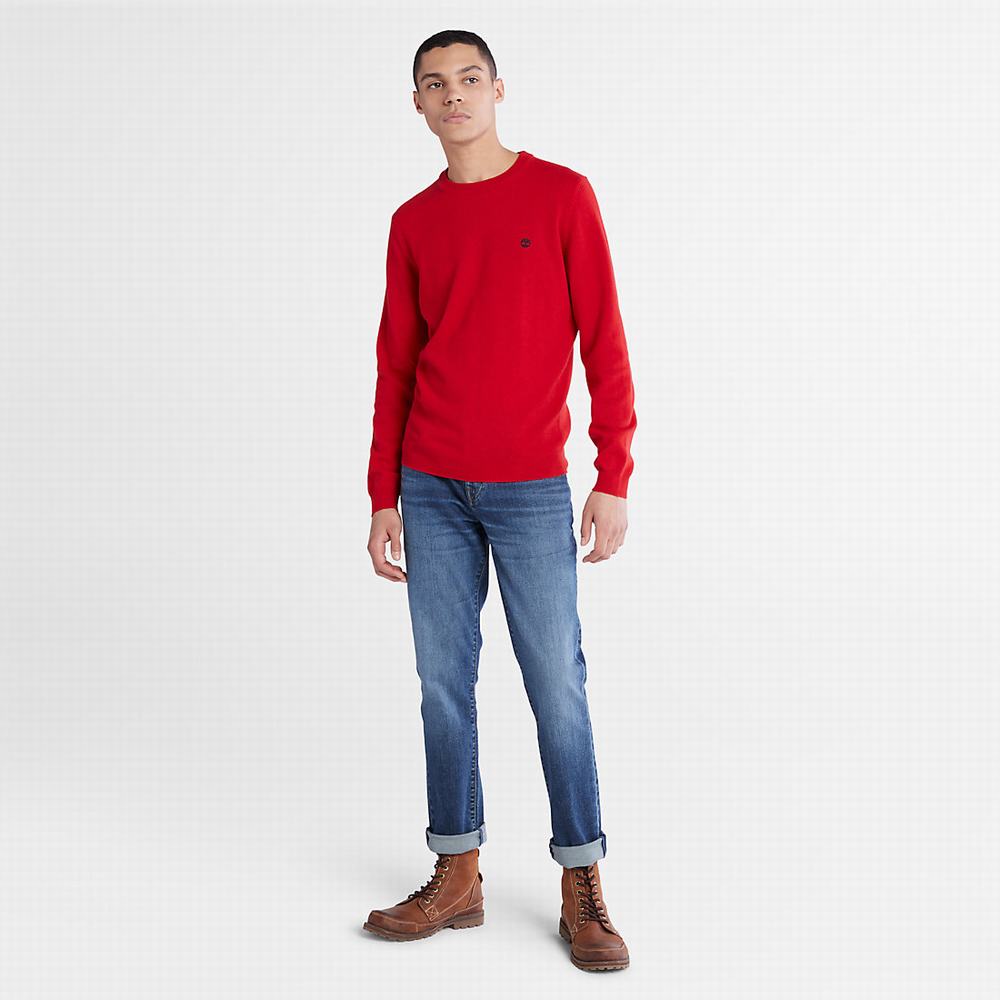 Timberland Cohas Brook Merino Süveter Erkek Kırmızı | TR-2536W